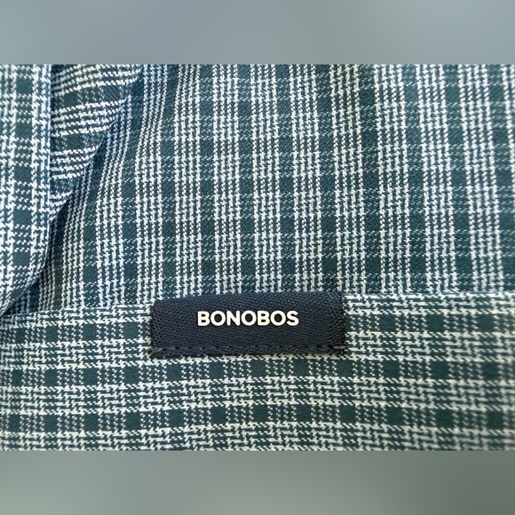 ✨ Bonobos Slim Fit Long Sleeve Shirt 🩵 Grid Check | Size L (Long) - Picture 9 of 12